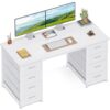 Bureau Coleshome avec 8 Tiroirs en Tissu Bureau Coleshome avec 8 Tiroirs en Tissu