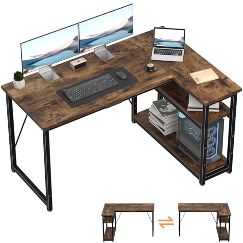 Bureau d'angle L 120x80 cm Marron
