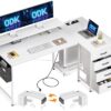 Bureau d'angle ODK avec 4 tiroirs Bureau d'angle ODK avec 4 tiroirs