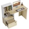 Bureau d'Ordinateur avec Bibliothèque Intégrée Bureau d'Ordinateur avec Bibliothèque Intégrée
