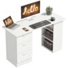 Bureau d'Ordinateur Flexible avec Rangement