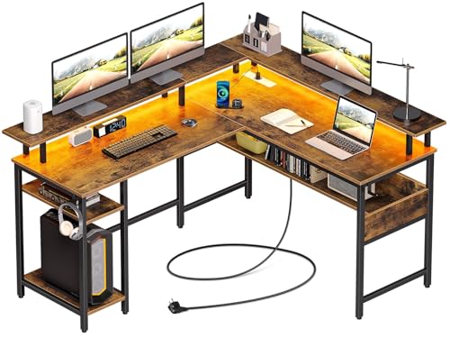 Bureau Gaming Rolanstar avec LED RGB