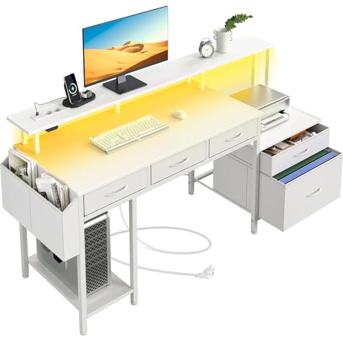 Bureau Informatique Rolanstar 143 cm avec LED