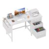 Bureau Lufeiya Blanc avec Rangement Bureau Lufeiya Blanc avec Rangement