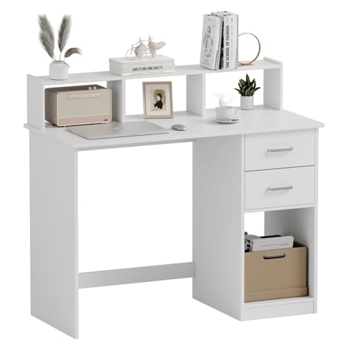 Bureau Moderne Blanc avec Rangement