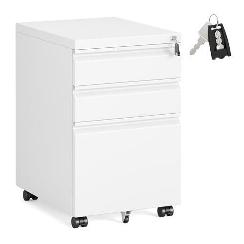 Caisson de Bureau 3 Tiroirs avec Verrou Caisson de Bureau 3 Tiroirs avec Verrou