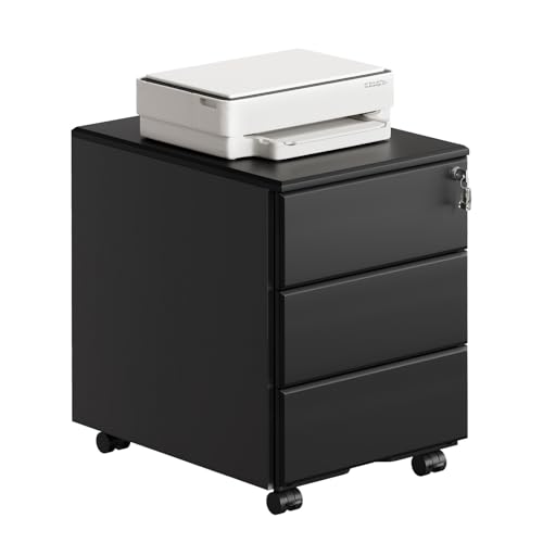 Caisson de Bureau avec Tiroirs et Serrures