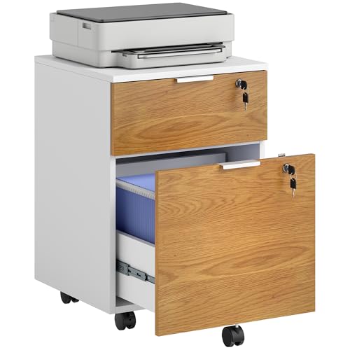 Caisson de Bureau avec Tiroirs Verrouillables