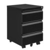 Caisson de Bureau Mobile en Métal Noir Caisson de Bureau Mobile en Métal Noir