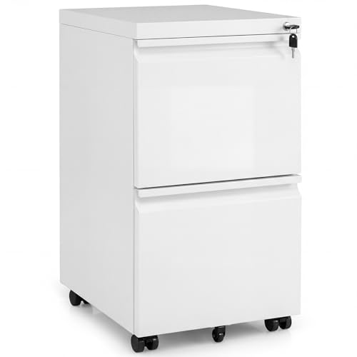 Caisson de Bureau sur Roulette - Blanc