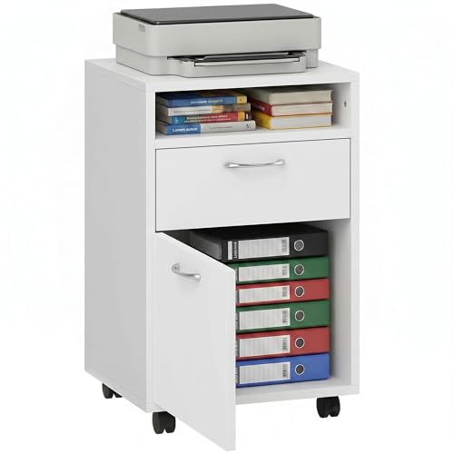 Caisson de Bureau sur Roulettes Blanc Caisson de Bureau sur Roulettes Blanc