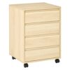 Caisson de Bureau sur Roulettes en Bois