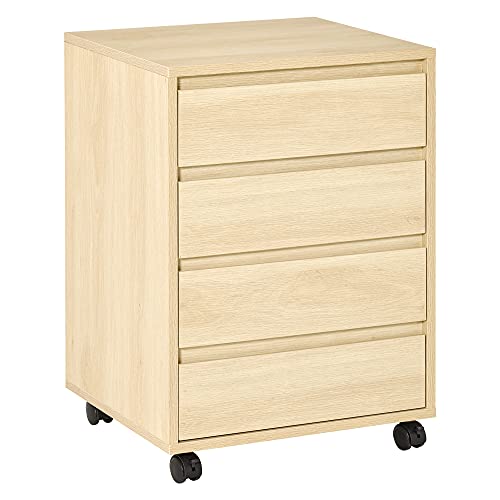 Caisson de Bureau sur Roulettes en Bois