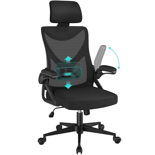 Chaise de Bureau Ergonomique en Maille Noir Chaise de Bureau Ergonomique en Maille Noir