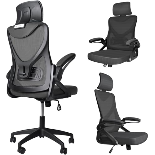 Chaise de Bureau Ergonomique Noir Ajustable Chaise de Bureau Ergonomique Noir Ajustable