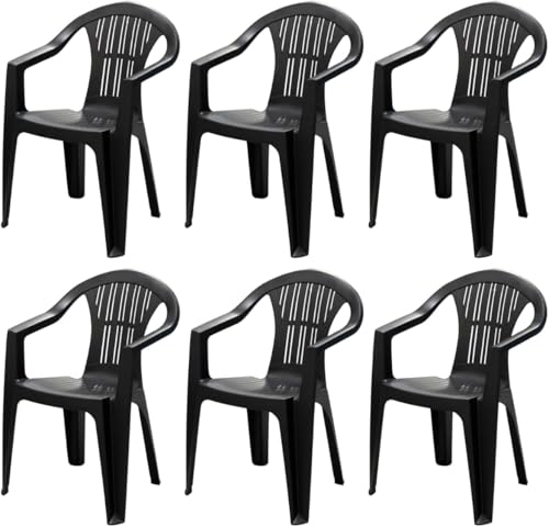 Chaise de Jardin Tomaino - Lot de 6
