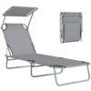 Chaise Longue Pliable Outsunny Confort