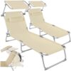 Chaises Longues Pliantes avec Pare-Soleil Chaises Longues Pliantes avec Pare-Soleil
