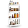 Chariot de Cuisine Compact à 4 Niveaux