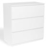 Commode 3 Tiroirs TOMI Bois Blanc Commode 3 Tiroirs TOMI Bois Blanc