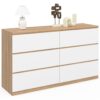 Commode 6 tiroirs TOMI XXL en Bois Commode 6 tiroirs TOMI XXL en Bois