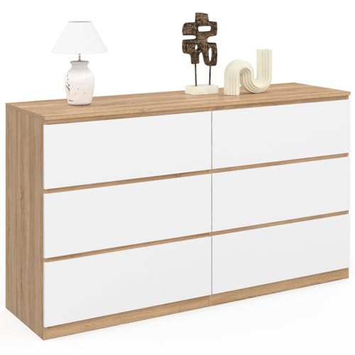 Commode 6 tiroirs TOMI XXL en Bois Commode 6 tiroirs TOMI XXL en Bois