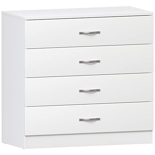 Commode Blanche à 4 Tiroirs Modernes Commode Blanche à 4 Tiroirs Modernes
