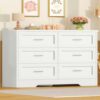 Commode Blanche 6 Tiroirs Multifonction Commode Blanche 6 Tiroirs Multifonction