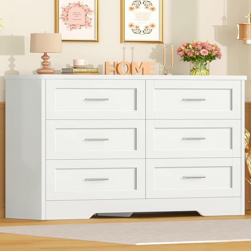 Commode Blanche 6 Tiroirs Multifonction Commode Blanche 6 Tiroirs Multifonction