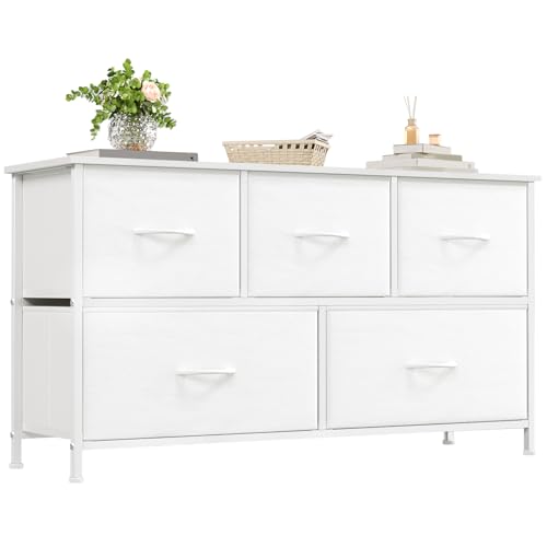Commode Somdot en Tissu à 5 Tiroirs Commode Somdot en Tissu à 5 Tiroirs