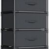 Commode WANGIRL 4 Tiroirs en Tissu