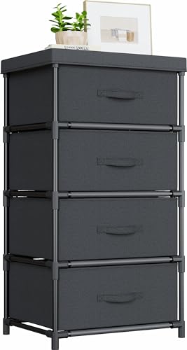 Commode WANGIRL 4 Tiroirs en Tissu Commode WANGIRL 4 Tiroirs en Tissu