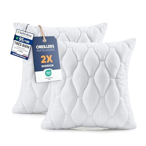 Coussins Matelassés Utopia Bedding (Lot de 2) Coussins Matelassés Utopia Bedding (Lot de 2)