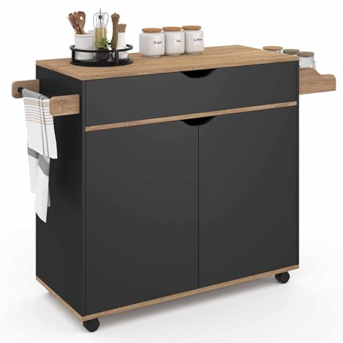 Desserte de cuisine COSY XXL noire Desserte de cuisine COSY XXL noire