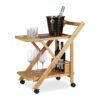 Desserte de Cuisine en Bambou Pliable Desserte de Cuisine en Bambou Pliable