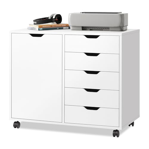 DEVAISE Caisson de Bureau 5 Tiroirs DEVAISE Caisson de Bureau 5 Tiroirs