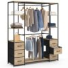 Dressing Double Utah en Bois et Métal Dressing Double Utah en Bois et Métal