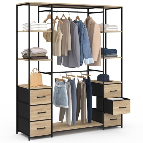 Dressing Double Utah en Bois et Métal Dressing Double Utah en Bois et Métal