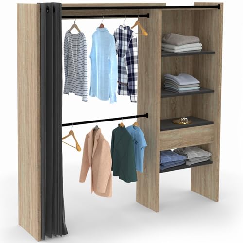 Dressing extensible MARTY en hêtre noir Dressing extensible MARTY en hêtre noir