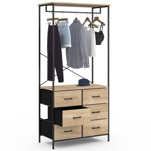 Dressing UTAH Bois et Tissu 80 cm Dressing UTAH Bois et Tissu 80 cm