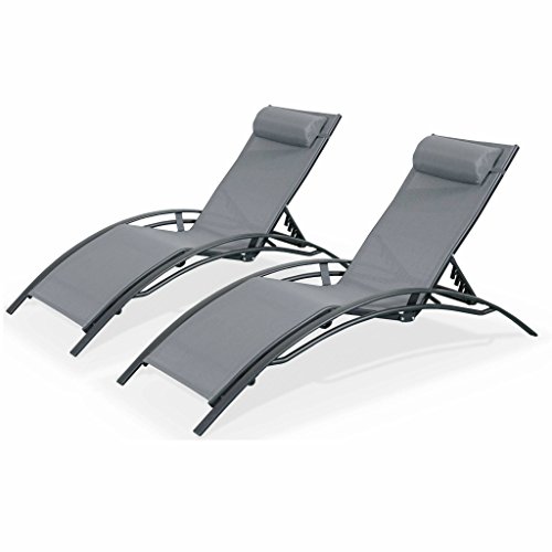 Duo de Bains de Soleil Louisa Anthracite Duo de Bains de Soleil Louisa Anthracite