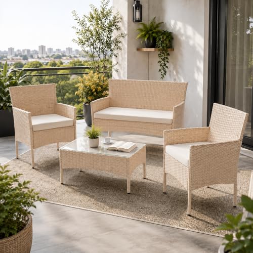 Ensemble de Salon de Jardin Fort Myers 4 Places Ensemble de Salon de Jardin Fort Myers 4 Places