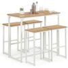 Ensemble Table de Bar avec 4 Tabourets Ensemble Table de Bar avec 4 Tabourets