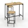 Ensemble Table Haute et Tabourets Detroit Ensemble Table Haute et Tabourets Detroit