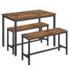 Ensemble Table à Manger avec 2 Bancs Ensemble Table à Manger avec 2 Bancs