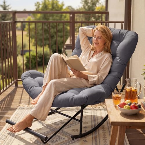 Fauteuil à Bascule VASAGLE Gris Fauteuil à Bascule VASAGLE Gris
