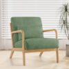 Fauteuil d'Accent Moderne Vert en Bois Fauteuil d'Accent Moderne Vert en Bois