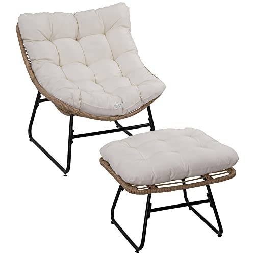 Fauteuil de Jardin Relax avec Repose-Pieds Fauteuil de Jardin Relax avec Repose-Pieds