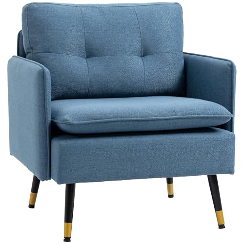 Fauteuil de Salon Moderne en Tissu Lin Fauteuil de Salon Moderne en Tissu Lin