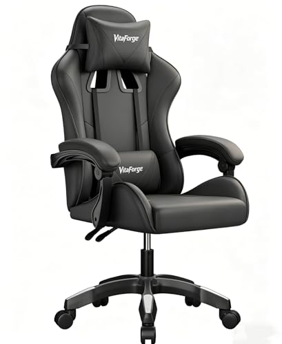 Fauteuil Gaming Ergonomique VitaForge Noir
